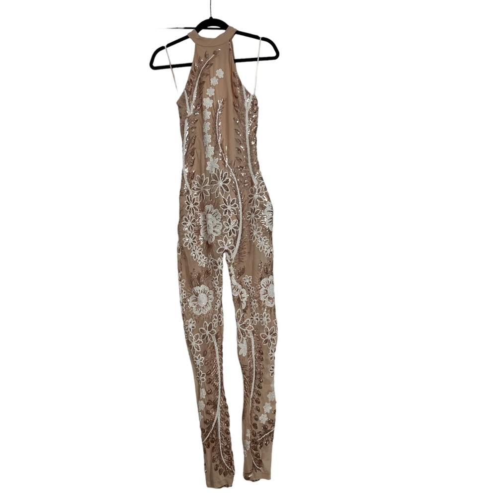 Long sequin jumpsuit